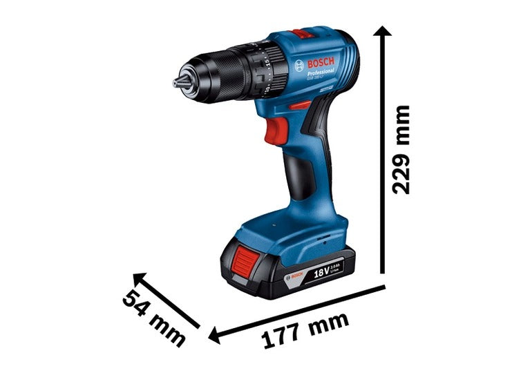 Rotomartillo Bosch GSB 185-LI 18V + 2 baterías y maletín