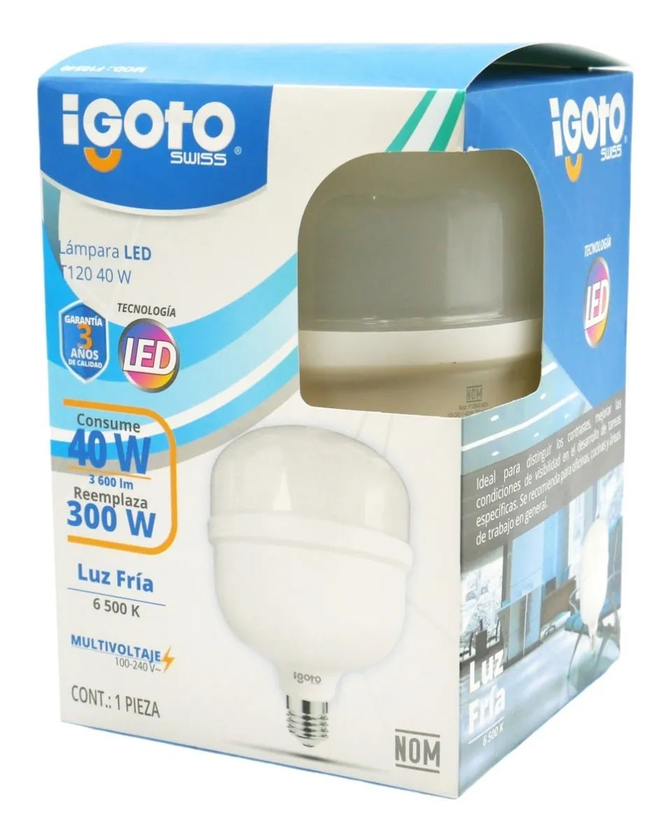 FOCO F10540 LED 40W T120 ALTA POTENCIA