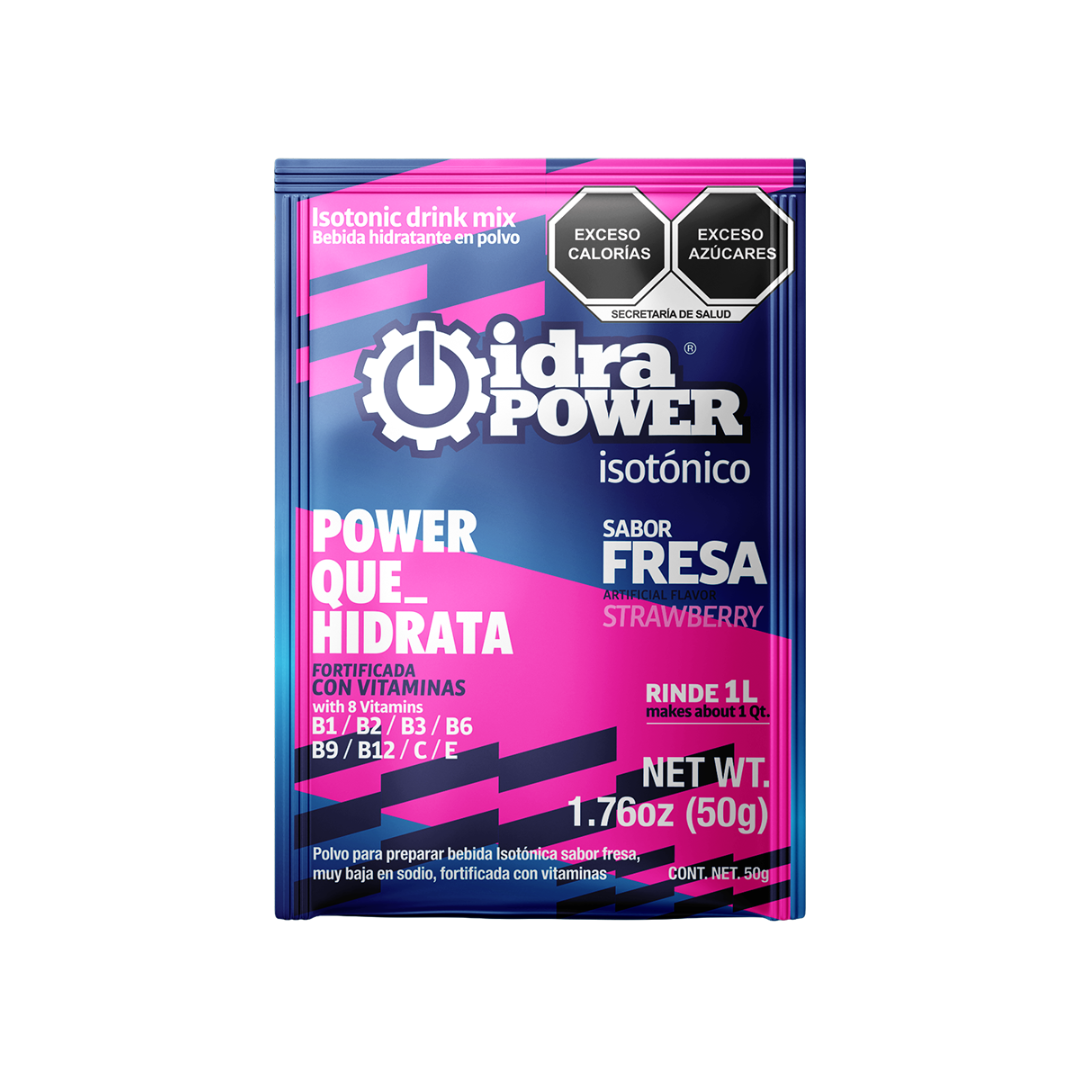 Bebida Idrapower Isotónico 10 Sobres De 10 G Para 1 Litro Cada Uno Sin Azúcar