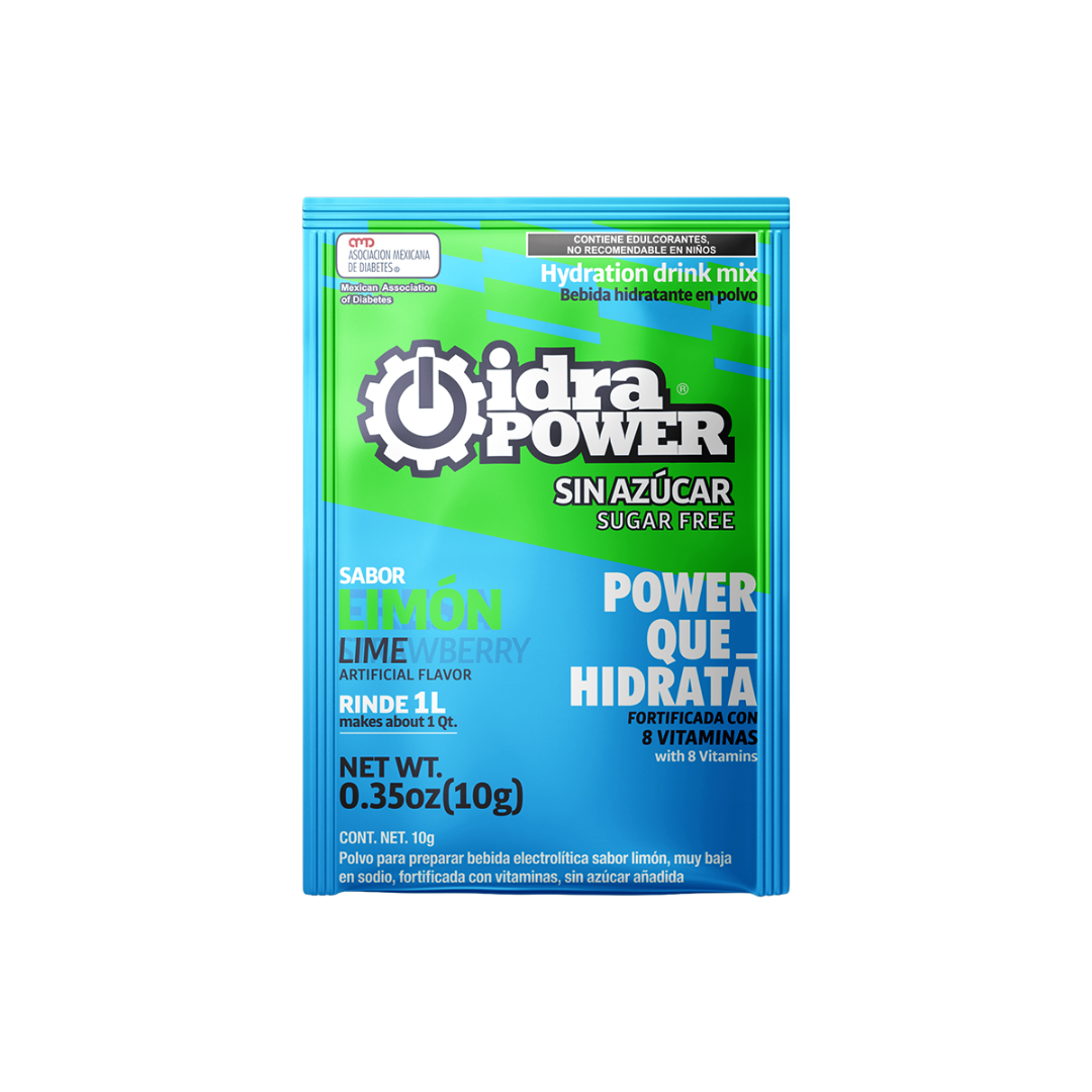 Bebida Idrapower Isotónico 10 Sobres De 10 G Para 1 Litro Cada Uno Sin Azúcar