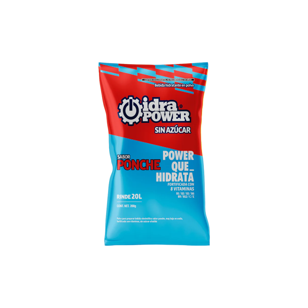 Bebida Idrapower Isotónico 1 Sobre De 200 G Para 20 Litros Sin Azúcar