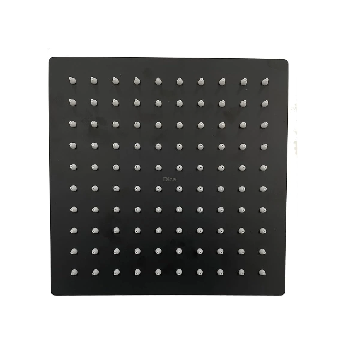 Regadera Cuadrada De 8" Con Brazo Negro Mate 4518C.2