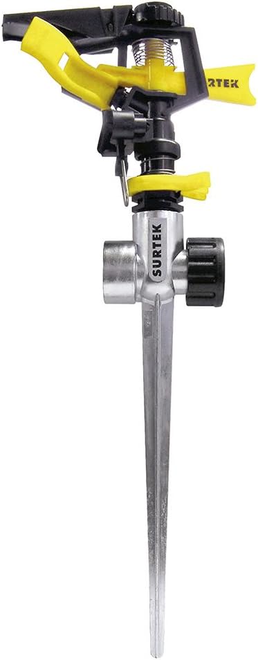 Aspersor Surtek Plástico Regulable Con Estaca 1 Via