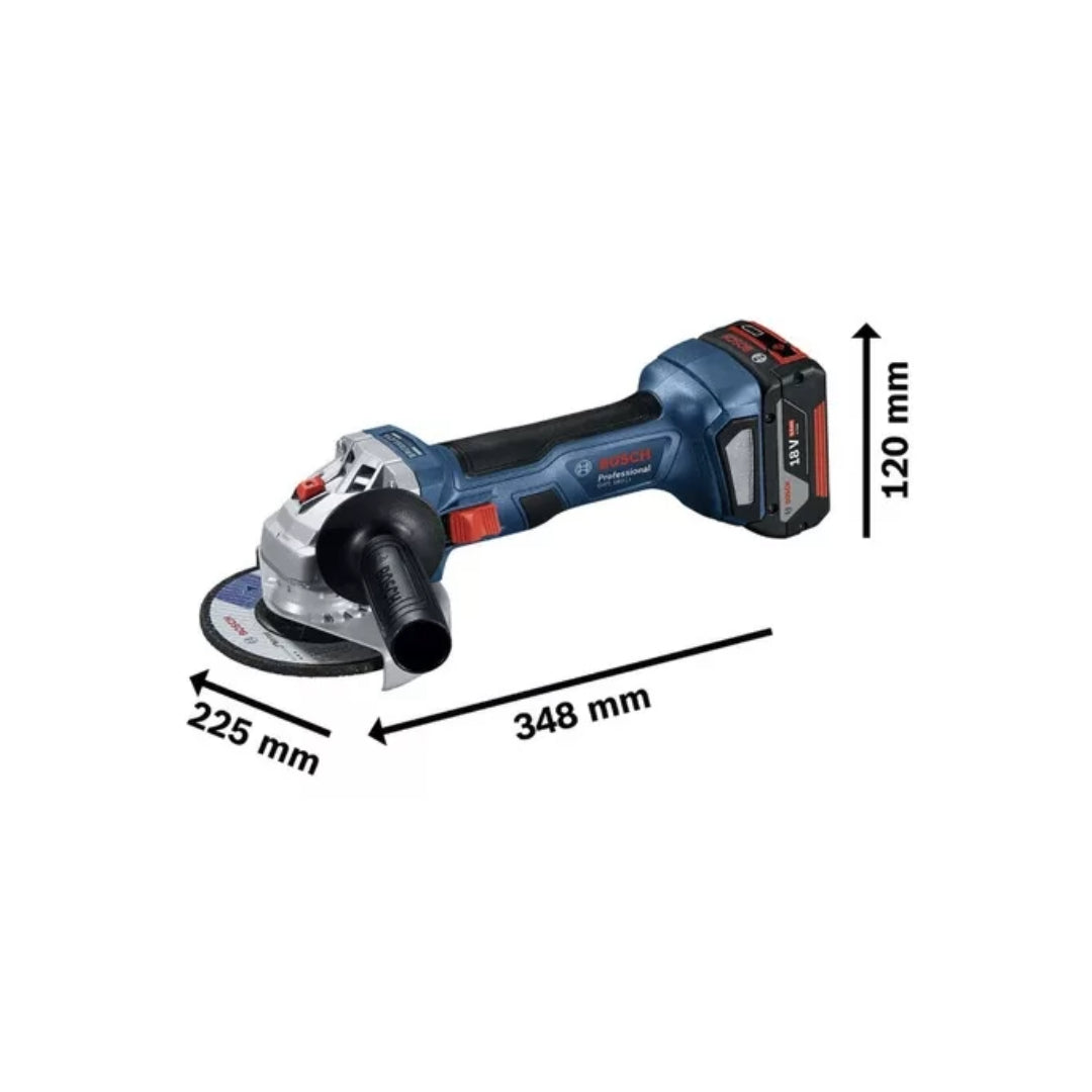 Esmeril Inalámbrico Bosch GWS 180-LI 18V + 2 Baterías + Cargador + 50 Discos