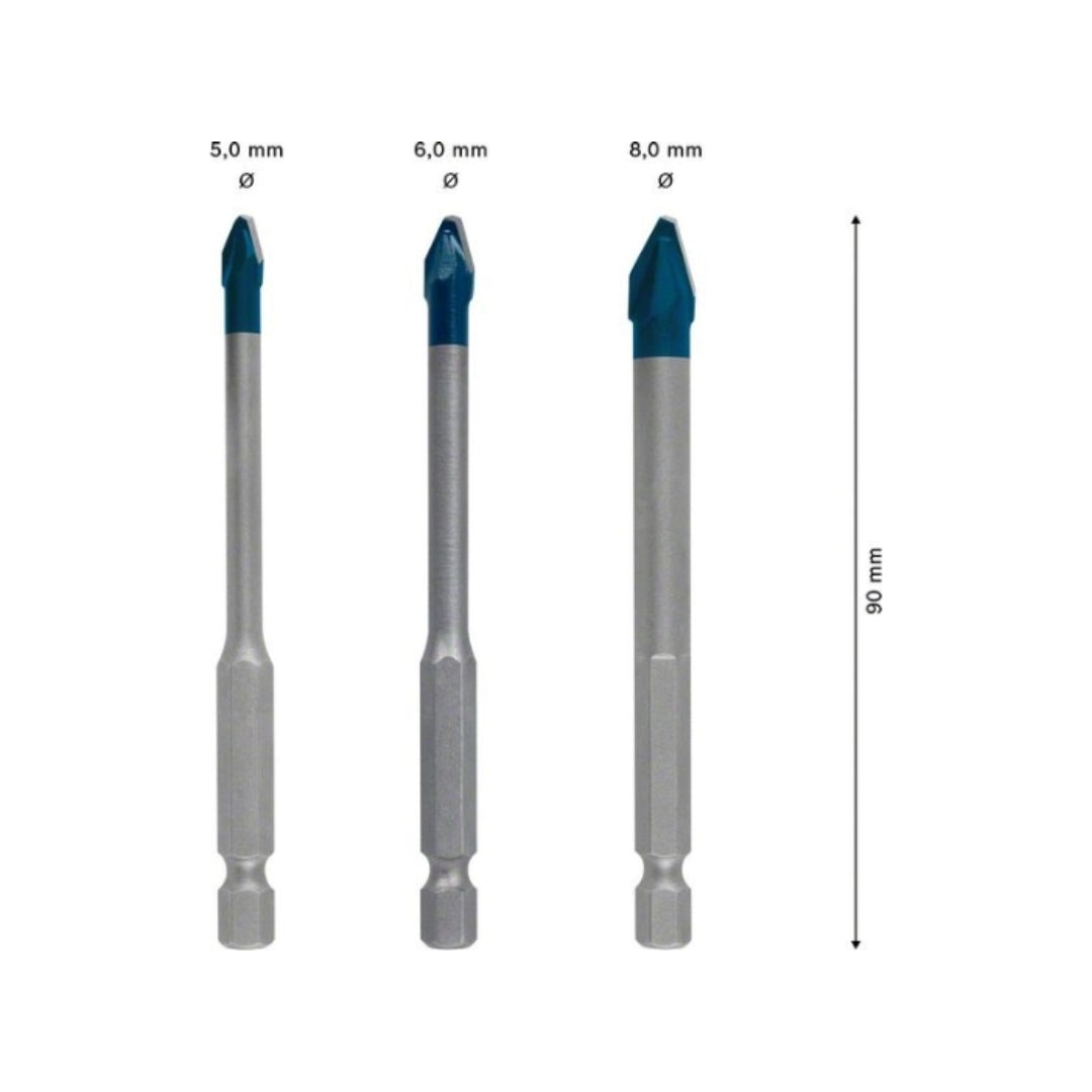 Set Con 3 Brocas Expert Hardceramic 2608900595