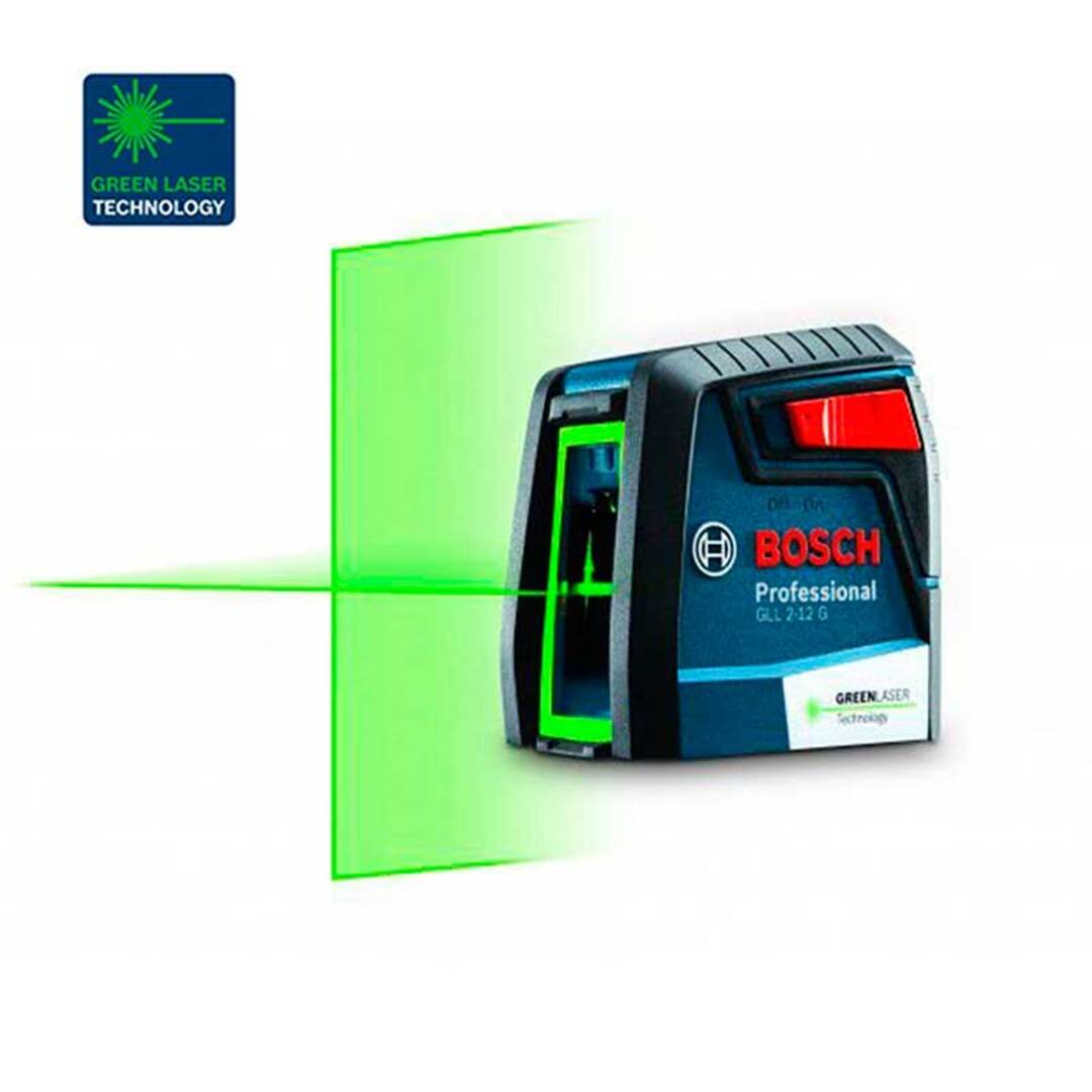 Nivel Láser Bosch de Líneas Verdes GLL 2-12 G Alcance 12m