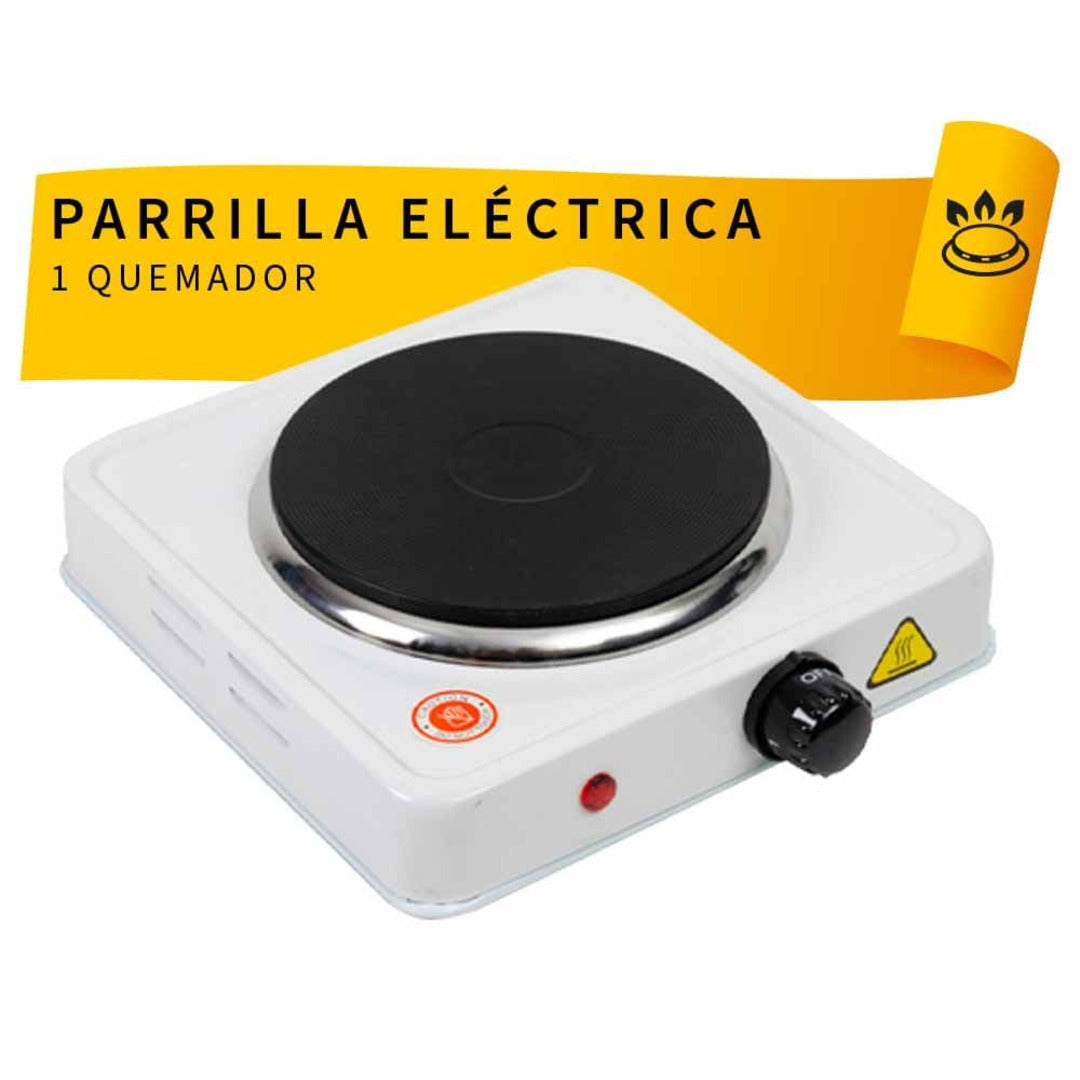 Parrilla Eléctrica de 1 Quemador Tipo Disco