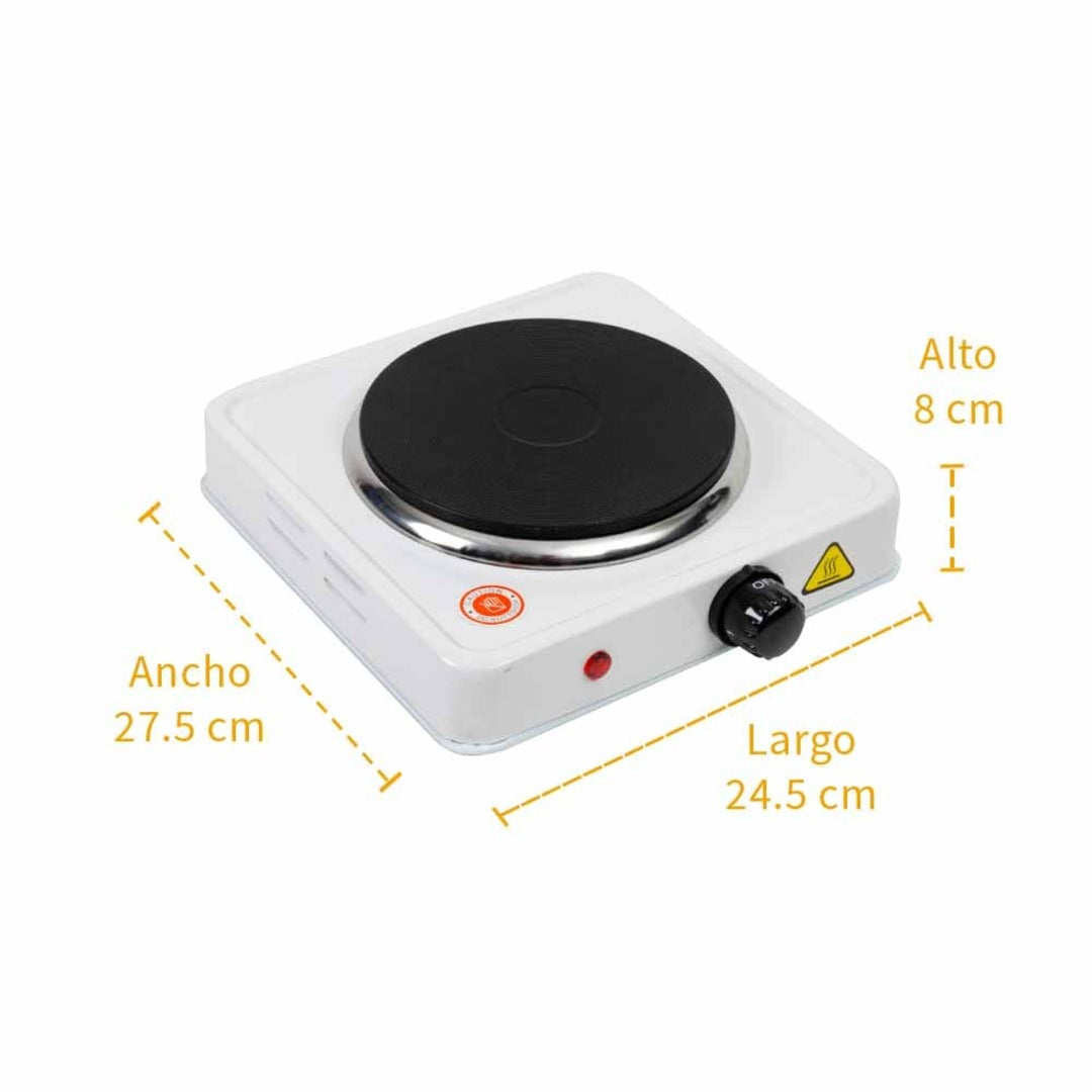 Parrilla Eléctrica de 1 Quemador Tipo Disco