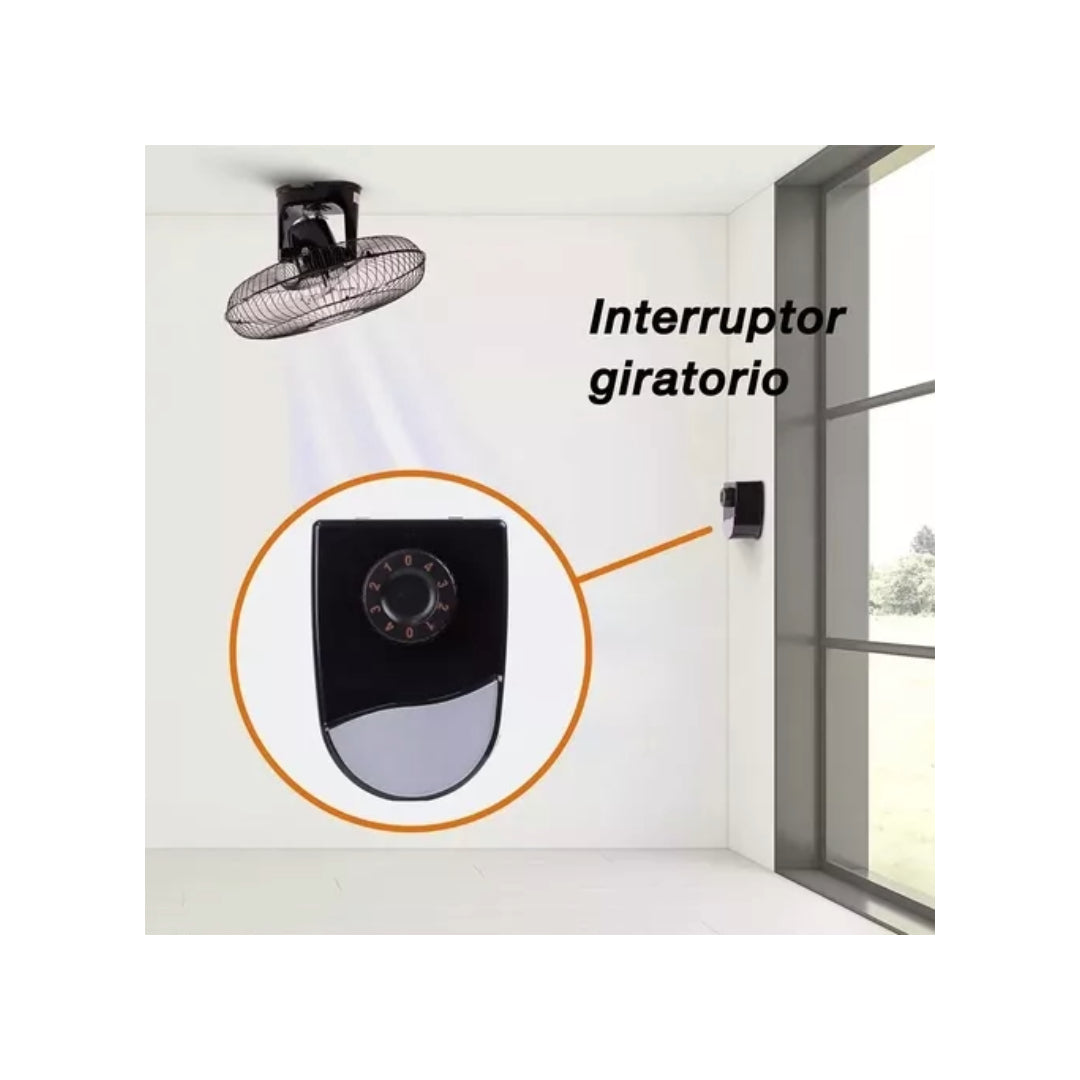 Ventilador De Techo 18" Cabeza Loca 3126