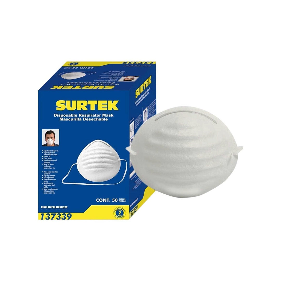 Mascarilla Para Polvo Surtek 137339 Caja con 50 Piezas