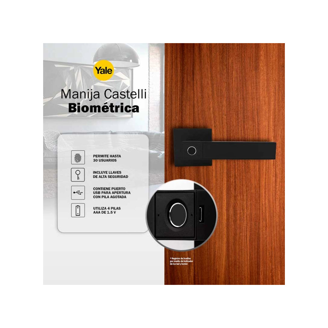 Manija Castelli Biométrica Negro MX89804