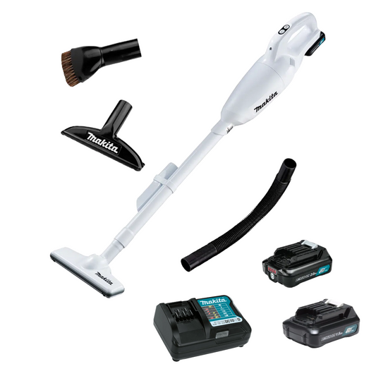 Aspiradora 12V + Accesorios + 2 Baterías MAKITA