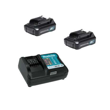 Aspiradora 12V + Accesorios + 2 Baterías MAKITA
