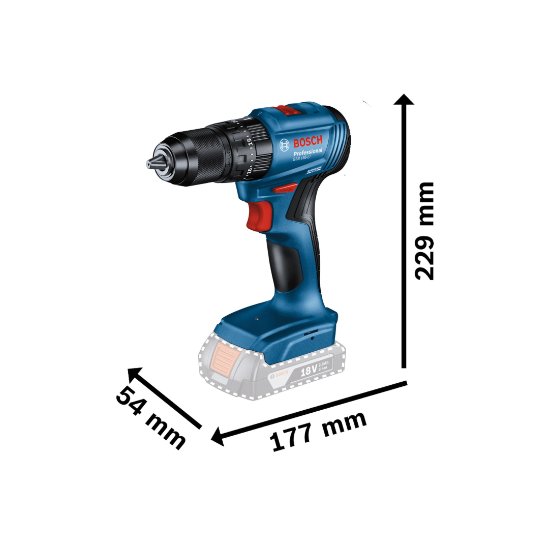 Combo Rotomartillo GSB 185-LI + Llave impacto GDR 18V-200 Y Accesorios 06019J21G0
