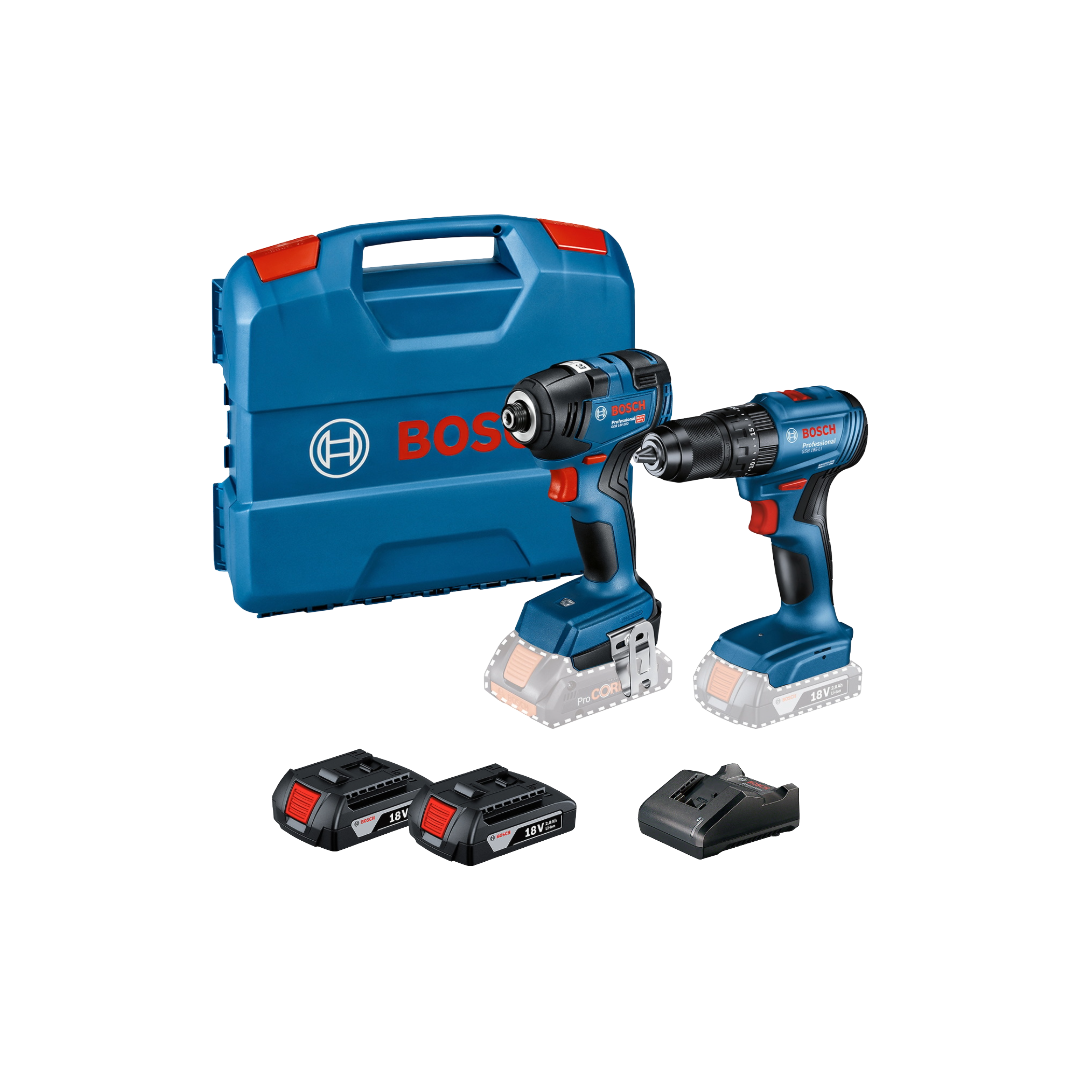 Combo Rotomartillo GSB 185-LI + Llave impacto GDR 18V-200 Y Accesorios 06019J21G0