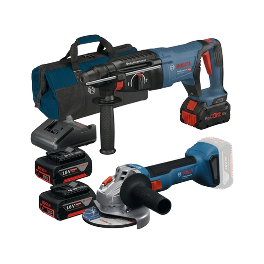 Multicombo Mundialista Rotomartillo GBH 18V-26D + Miniesmeriladora GWS 18V-8 + Kit De Regalo