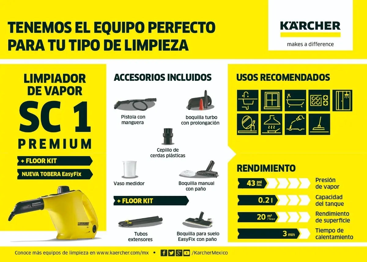 Limpiadora De Vapor Sc 1 Easy Fix Premium