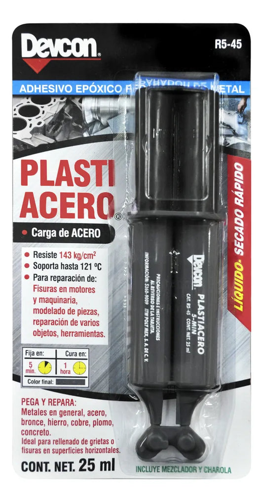 Plastiacero 5 Minutos Liquido 25ml Devcon