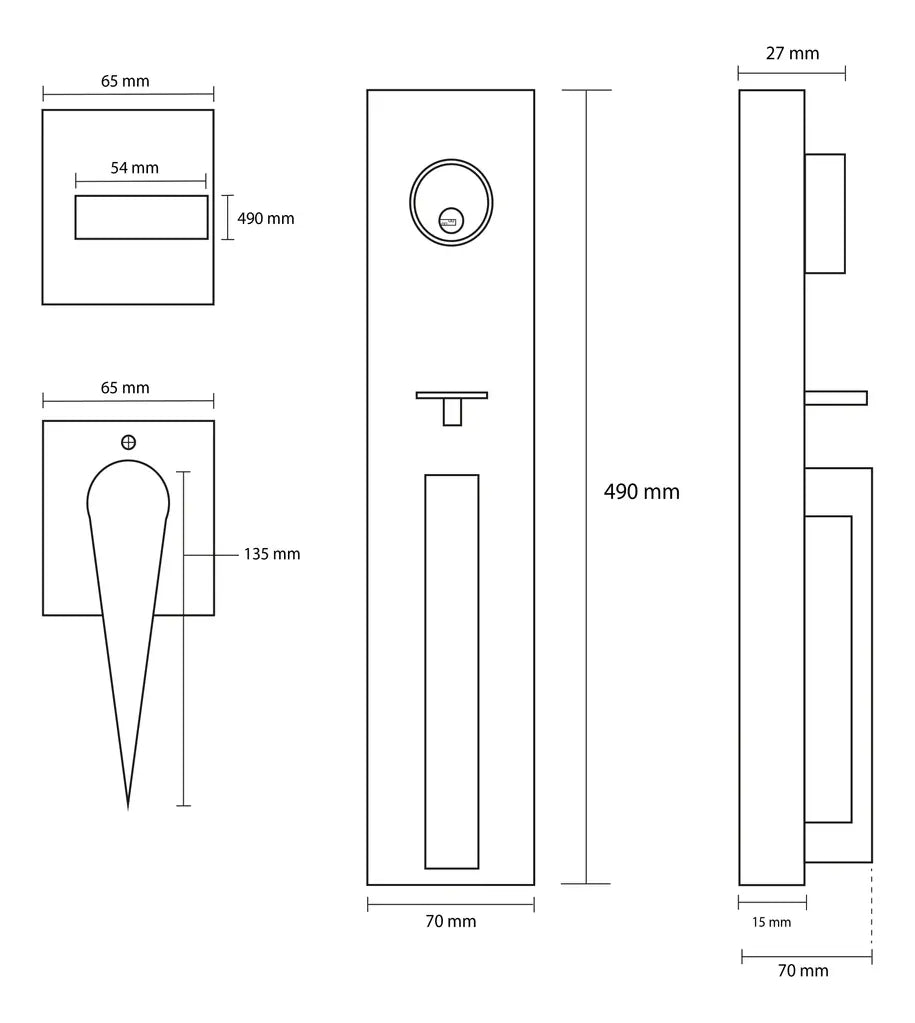 Cerradura De Gatillo Premium Estocolmo MX81853