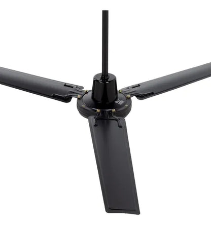 Ventilador De Techo Igoto V5602 Negro 3 Aspas De Metal 56