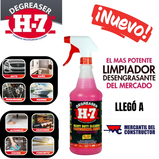 Limpiador Desengrasante Multiusos H-7 Uso Pesado
