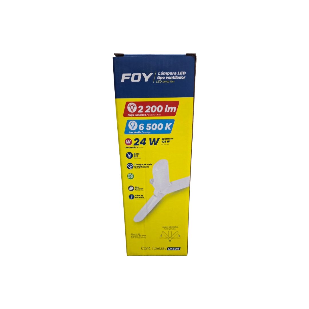 Lámpara LED Tipo Ventilador 3 Aspas LV324