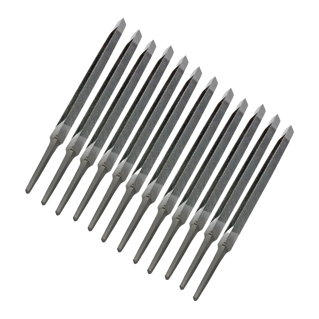 Lima Triangular Pesada Bellota Mod. 4091-6 Con Mango 12 Piezas