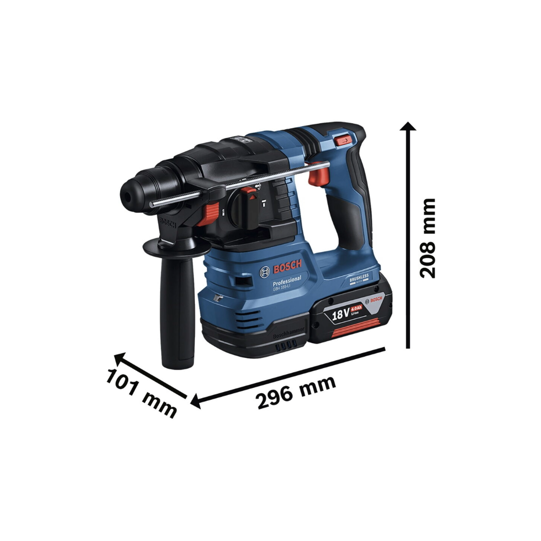 Martillo Perforador SDS Plus Brushless 18V GBH 185-LI + Baterías
