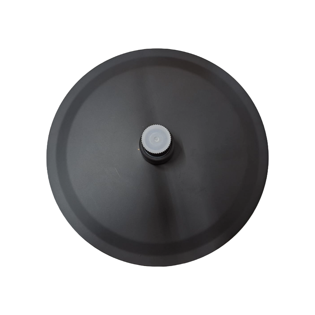 Regadera Redonda De 8" Con Brazo DICA 4518R.2 Acabado Negro Mate