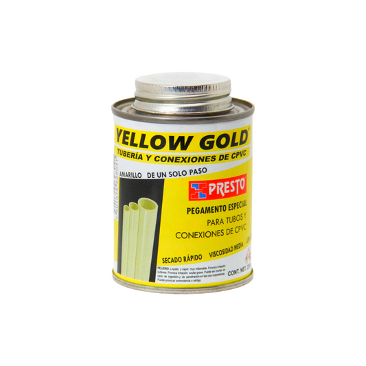 Pegamento Cpvc Amarillo Yellow Gold P/agua Caliente 236 ml