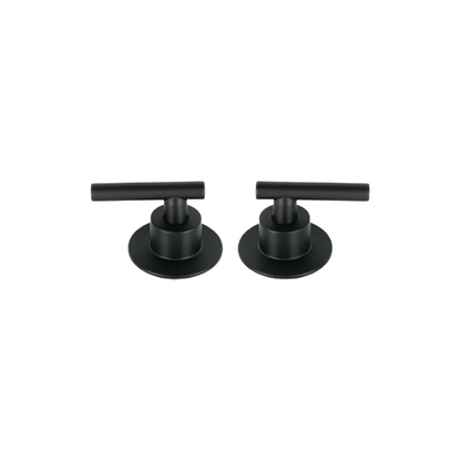 Juego De 2 Manerales De Palanca Para Regadera Negro Mate MPN.2