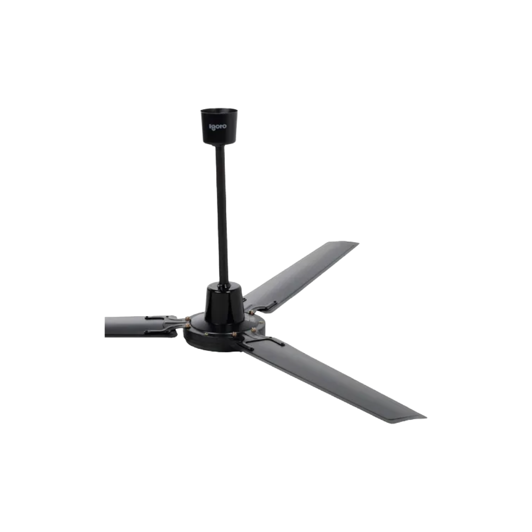 Ventilador De Techo V5602 Negro 3 Aspas De Metal 56