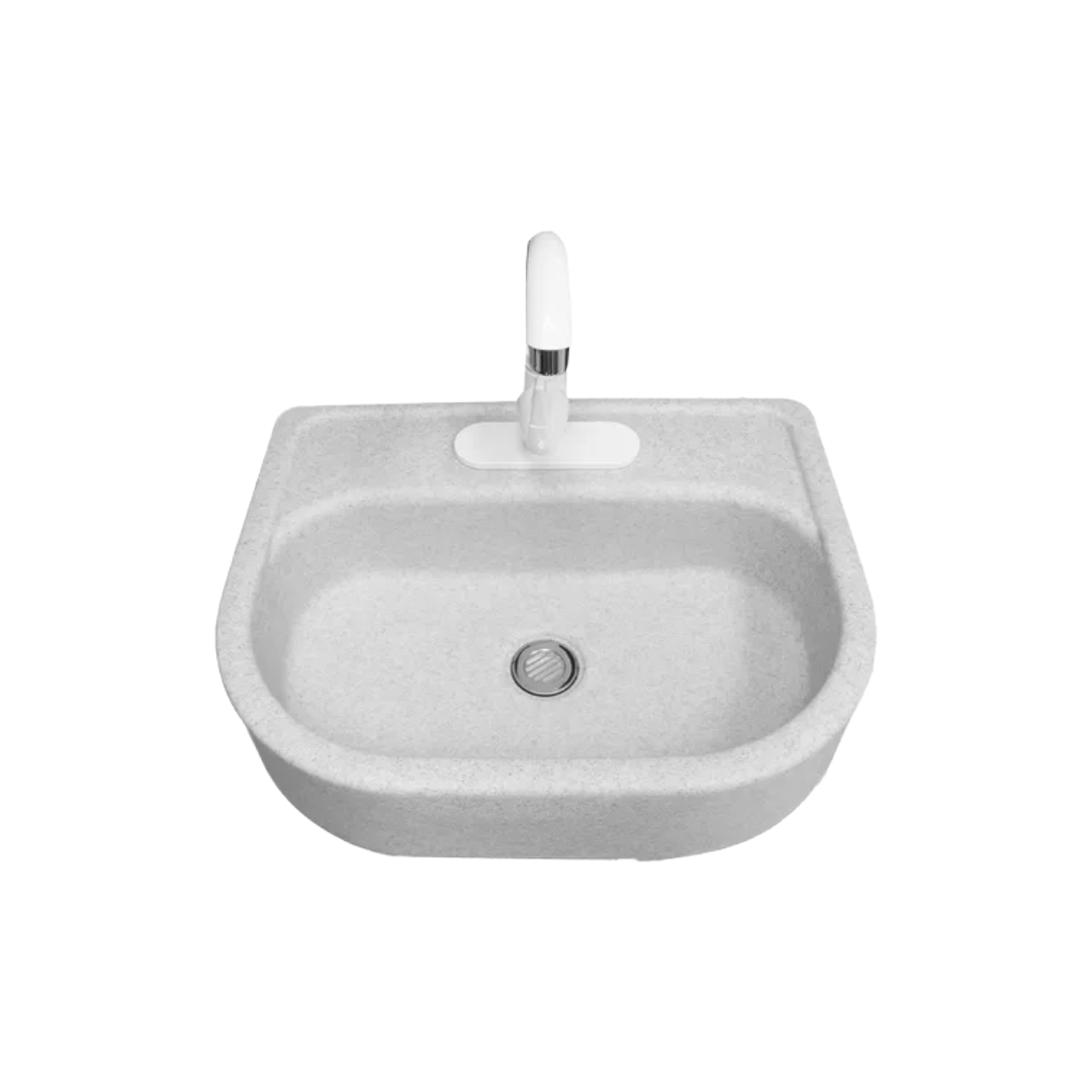Lavabo De Plástico Mod. 2052 Con Mezcladora
