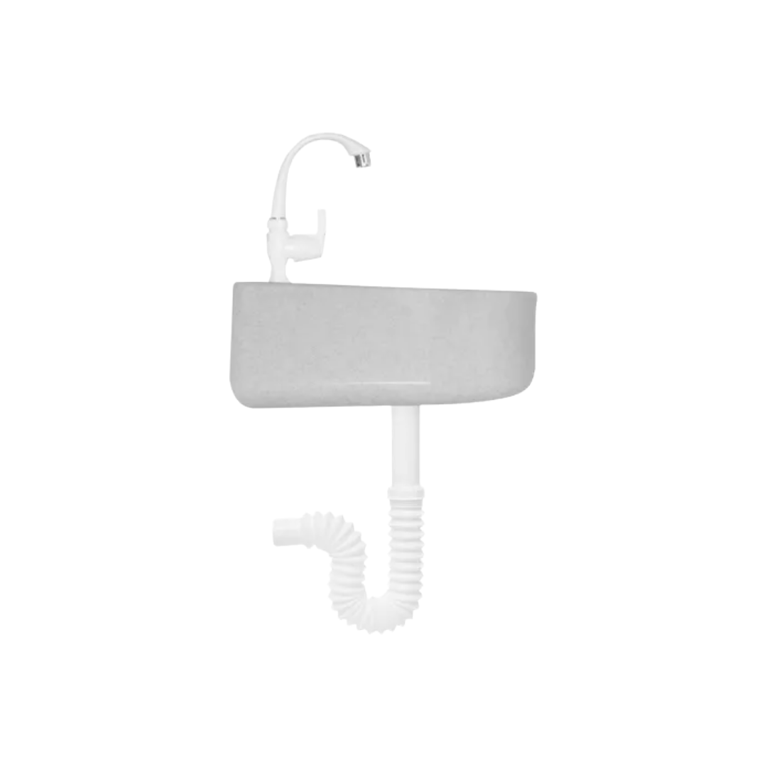 Lavabo De Plástico Mod. 2052 Con Mezcladora