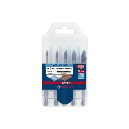 Set Con 5 Brocas Bosch Expert Hardceramic 2608900597