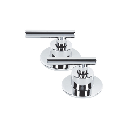 Juego De 2 Manerales Para Regadera Palanca Cromo MPN