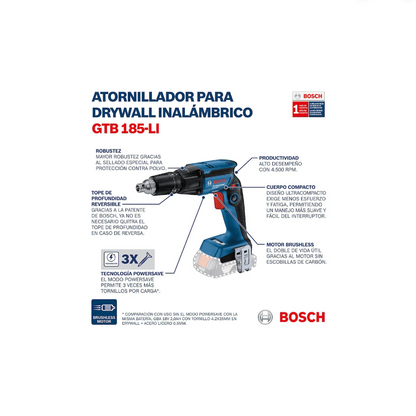 Atornillador para Drywall GTB 185-LI 06019K70G0