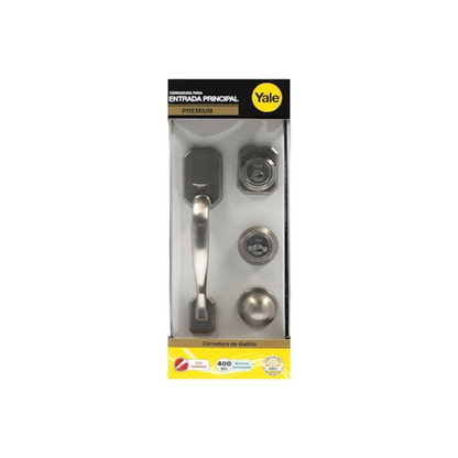 Cerradura De Gatillo Teton Función Llave-Llave Niquel Satinado Mx86202