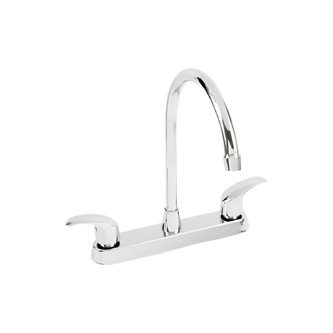 Mezcladora Para Fregadero 9333 Con Manerales de Palanca Cromo