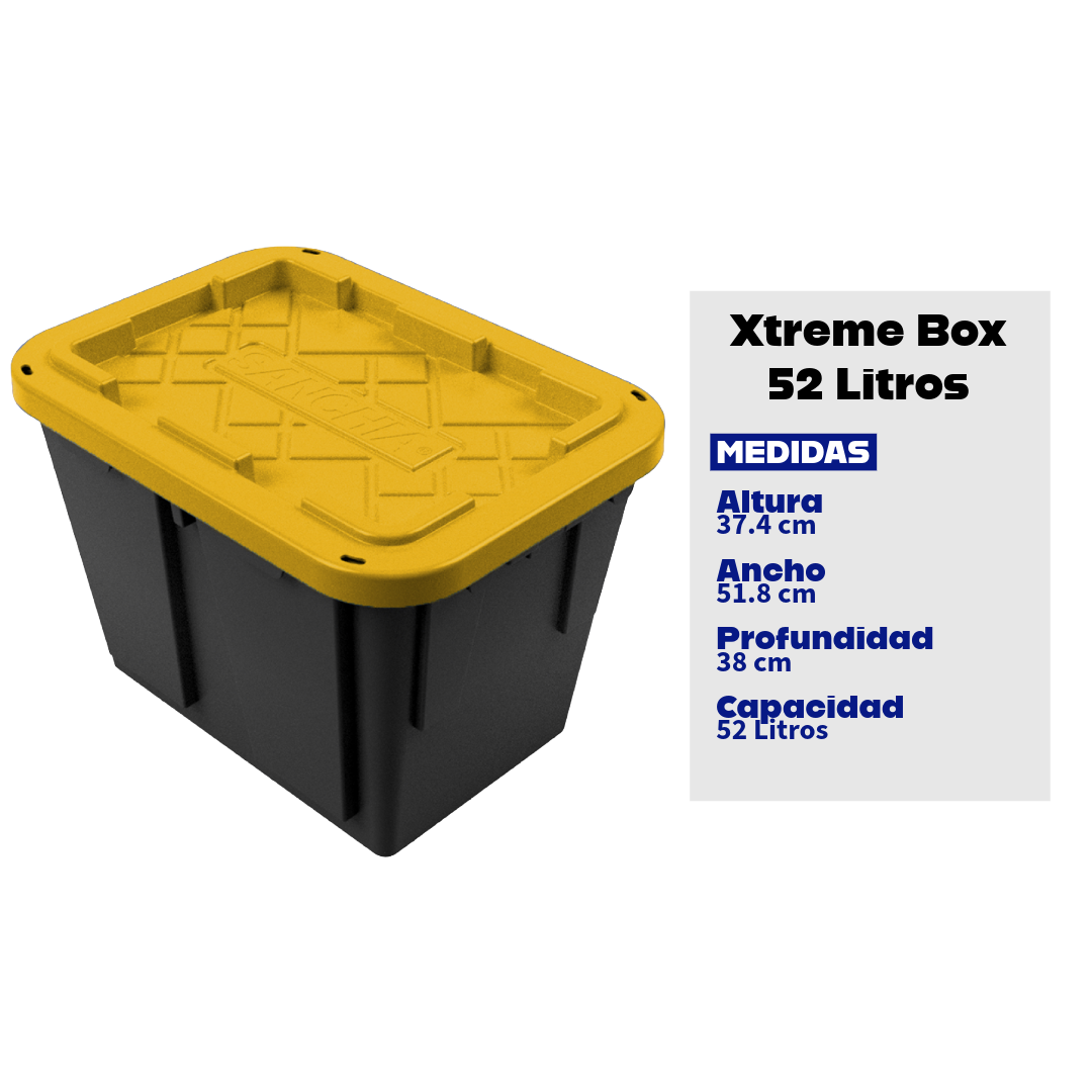Xtreme Box Tapa Amarilla 52 Lts