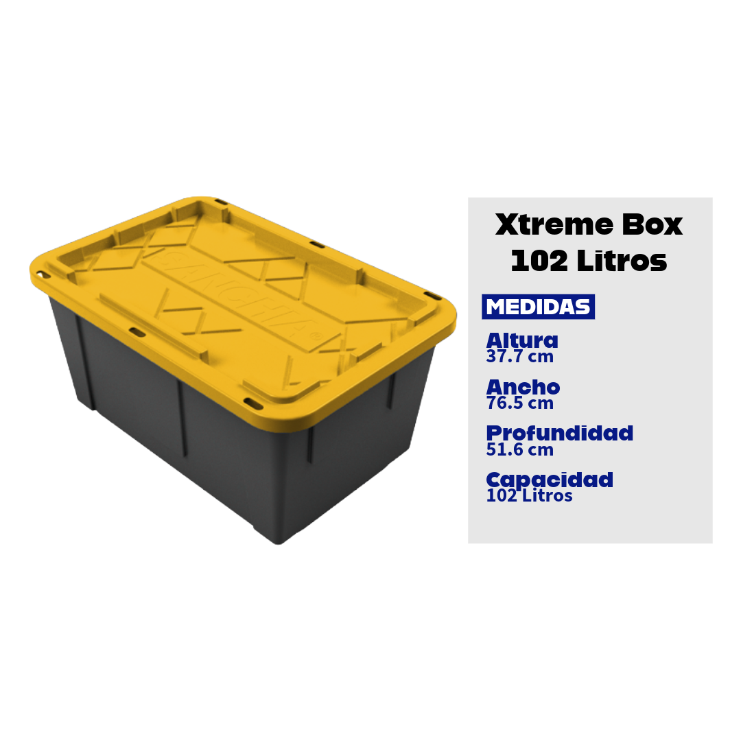 Xtreme Box Tapa Amarilla 102 Lts