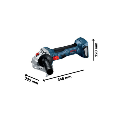 Esmeril Inalámbrico GWS 180-LI 18V + 2 Baterías + Cargador