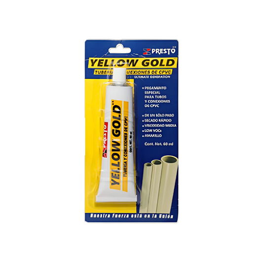 Pegamento Cpvc Yellow Gold (60 Ml) Adhesivo Para Tuberías