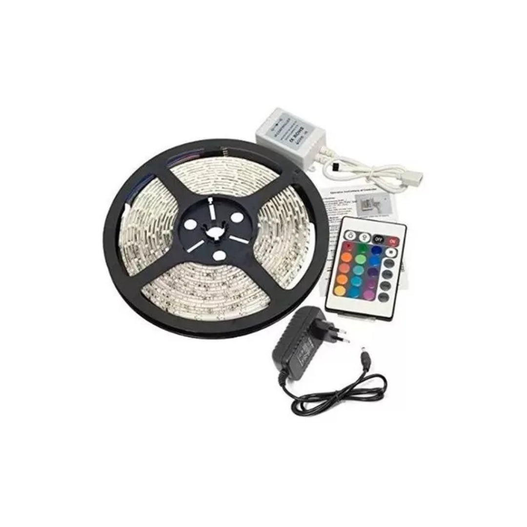 Cinta Flexible Multicolor 300 Led C/Fuente Adir 8600