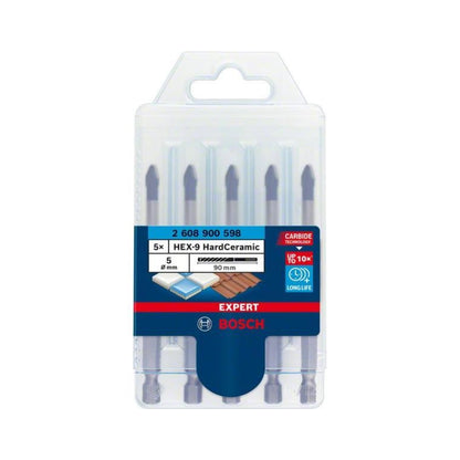 Set 5 Brocas Bosch 2608900598 Expert Hardceramic Azulejo Vidrio Piedra