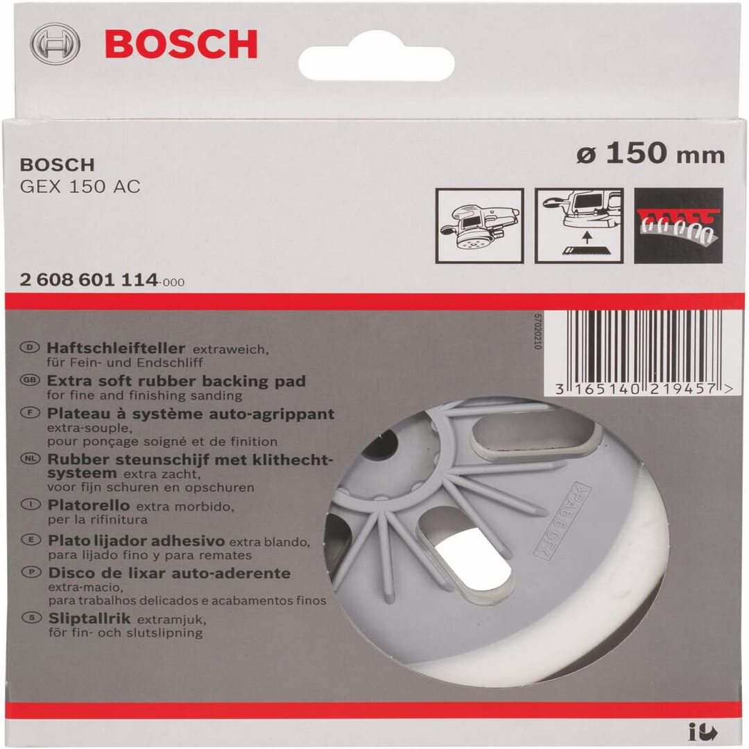 Almohadilla Bosch 2608601114 Autoadherente Para Lija Excéntrica